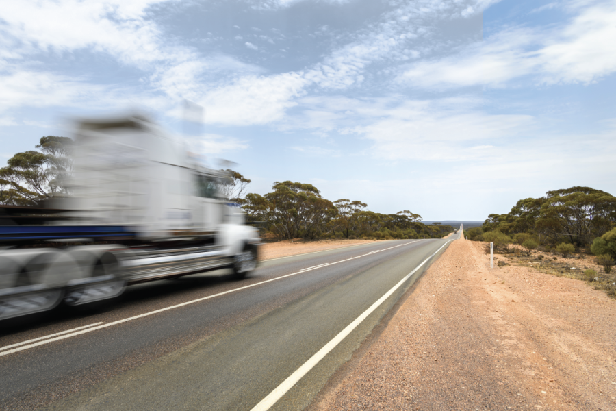 Nutrien Ag Solutions Transport & Logistics Insurance_Transport Truck on the freeway